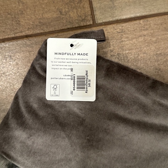 Gray Alpaca Socking Faux Fur - Large - Picture 6 of 7